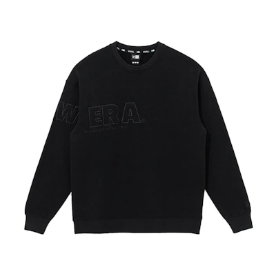 New Era FW21 Fleece Crewneck Long Sleeve Sweatshirt Black ( Winter Edition) 12866480