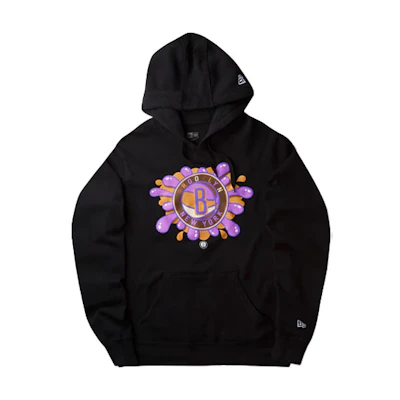 New Era FW21 Graphic Print Hoodie Black Long Sleeve Pullover 13059603