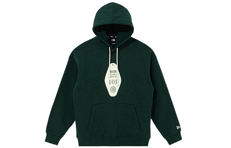 New Era FW21 Keychain Print Hoodie Unisex Dark Green 12866510