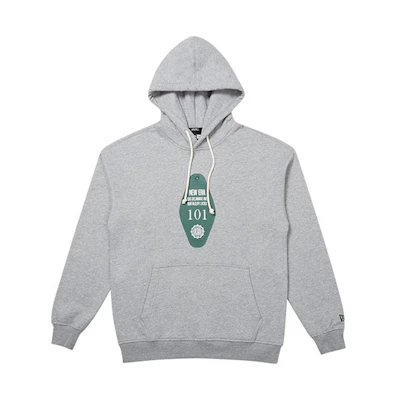 New Era FW21 Keychain Print Hoodie Unisex Gray 12866509