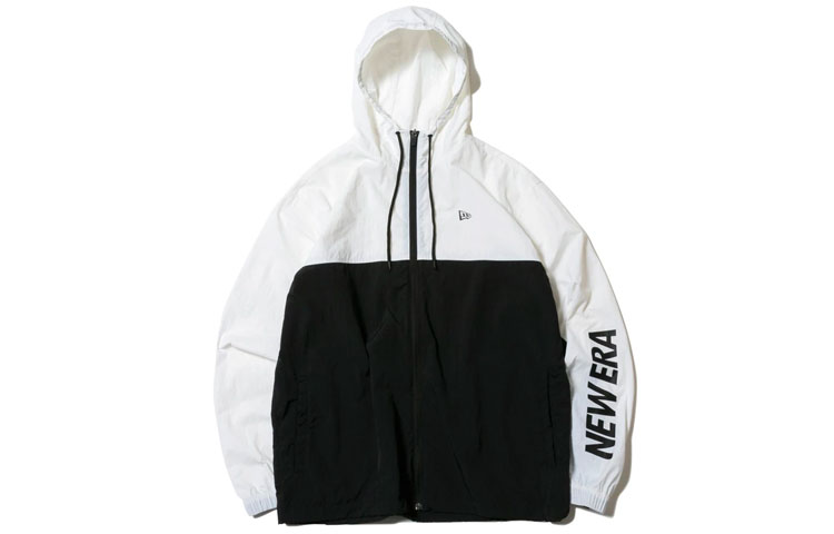 New Era FW21 Logo Printed White Hoodie Jacket 12674233