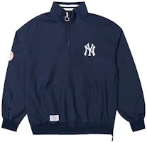 New Era FW21 MLB Logo Print Half-Zip Nylon Jacket Unisex Navy Blue 12866531 New Era FW21 MLB Logo Print Half-Zip Nylon Jacket Unisex Navy Blue 12866531