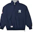 Order New Era FW21 MLB標誌印花半拉鍊尼龍外套 男女款 海軍藍 12866531