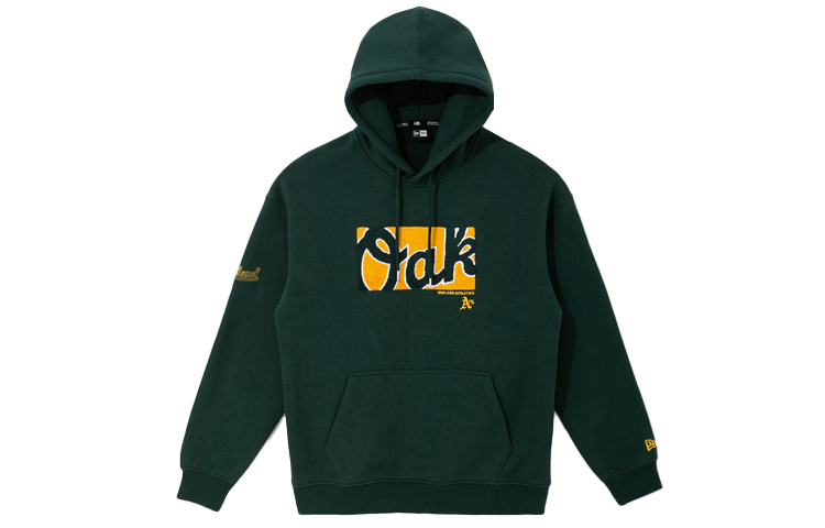 New Era FW21 Oakland Athletics Logo Embroidered Fleece Hoodie Green Winter 12866550