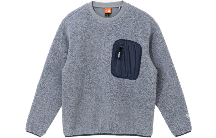 New Era FW21 Originators Fleece Pullover Sweatshirt Unisex Gray 12866439