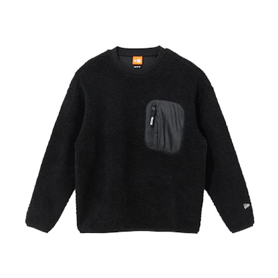 New Era FW21 Originators Fleece Pullover Sweatshirt Unisex Black Multi-Pocket 12866440
