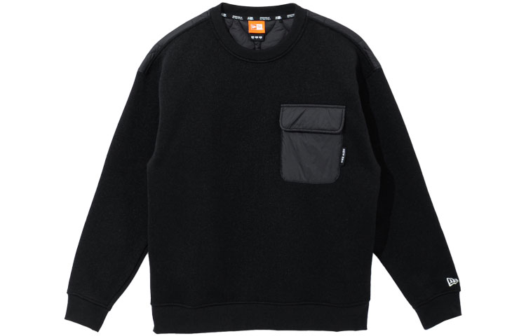 New Era FW21 Originators Hybrid Colorblock Pullover Sweatshirt Unisex Black 12866427
