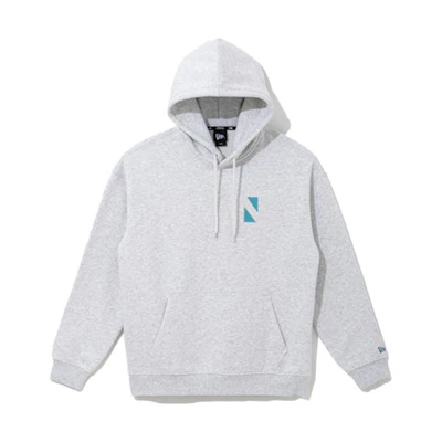 New Era FW21 Triangular Logo Print Hoodie Gray Winter Long Sleeve Fleece 12866446