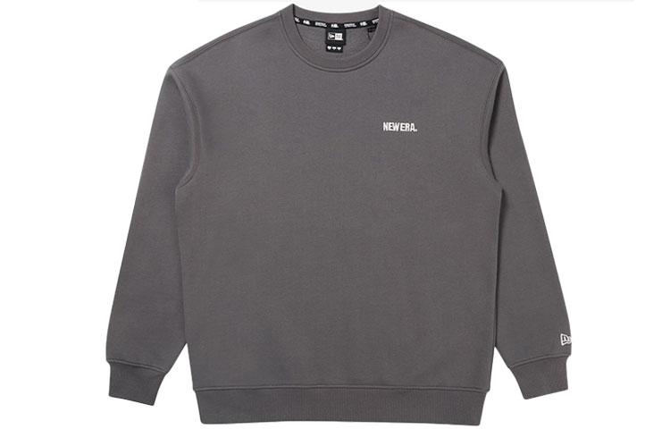 New Era FW21 Unisex Basic Pullover Crewneck Sweatshirt Dark Gray 12866575