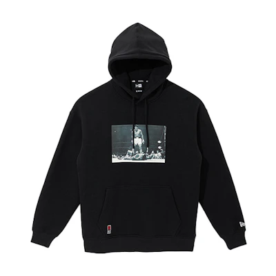New Era FW21 Muhammad Ali Hoodie Black Unisex Embroidered Logo Pullover 12887060