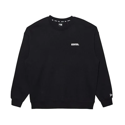 New Era FW22 Black Fleece-Lined Crewneck Sweatshirt Unisex 13338624