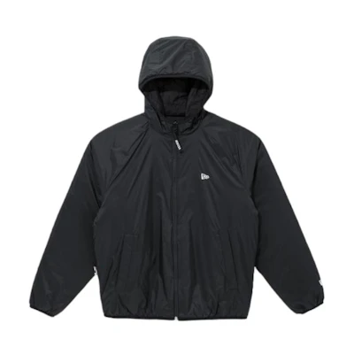 New Era FW22 Black Solid Color Casual Zip-Up Hoodie Jacket 13338540