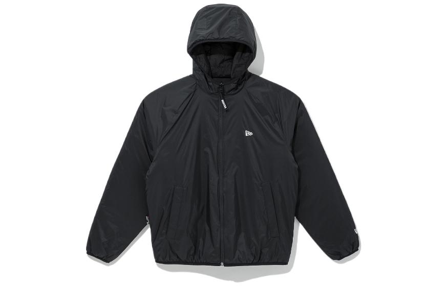 New Era FW22 Black Solid Color Casual Zip-Up Hoodie Jacket 13338540 圖 2