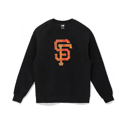 New Era FW22 Embroidered Logo Unisex Sweatshirt Black Long Sleeve 13338636