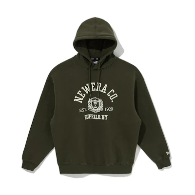 New Era FW22 Green Letter Print Hoodie Unisex 13513278