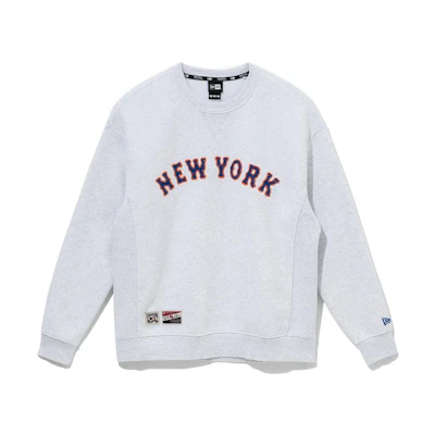 New Era FW22 Grey Crewneck Sweatshirt Unisex with Solid Letter Print Design 13341522