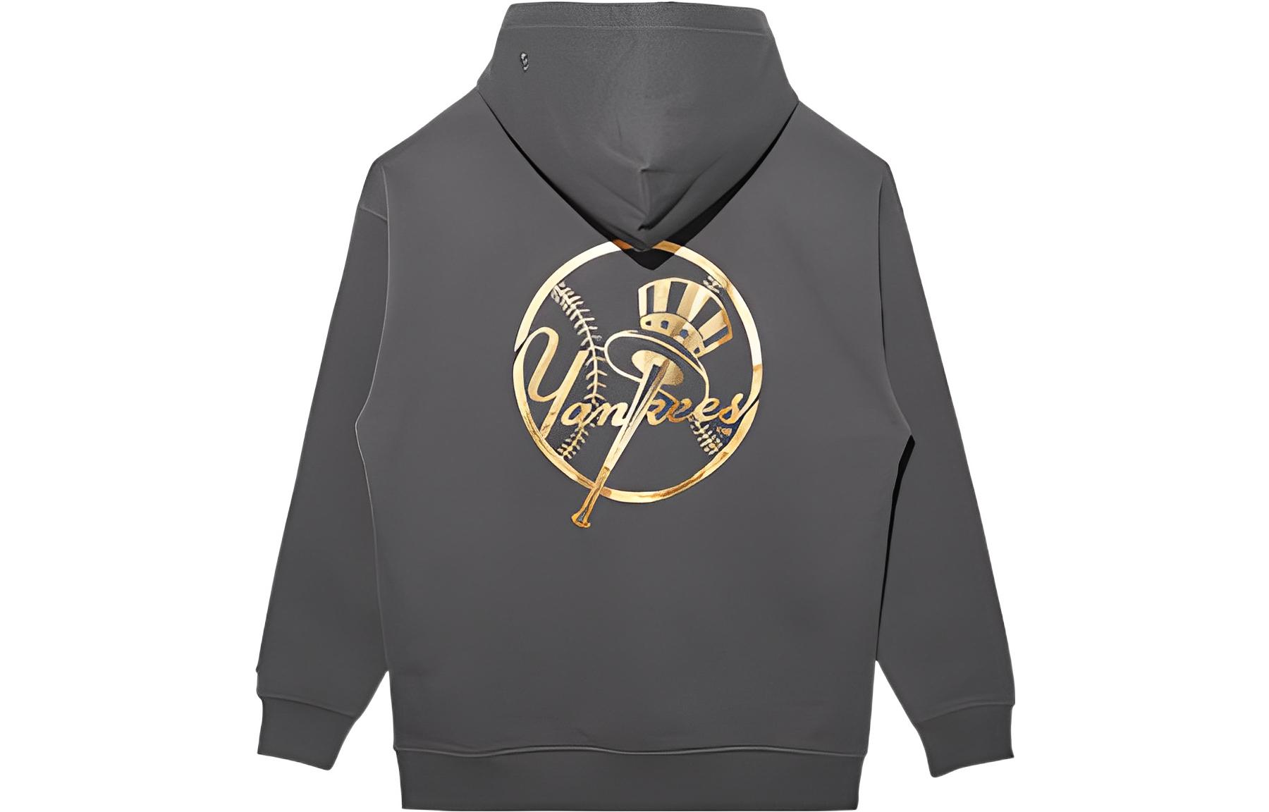 New Era FW22 Grey Logo Printed Unisex Long Sleeve Sweatshirt 13480566