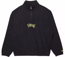 Order New Era FW22 High Neck Half-Zip Letter Print Unisex Sweatshirt Black 13350788