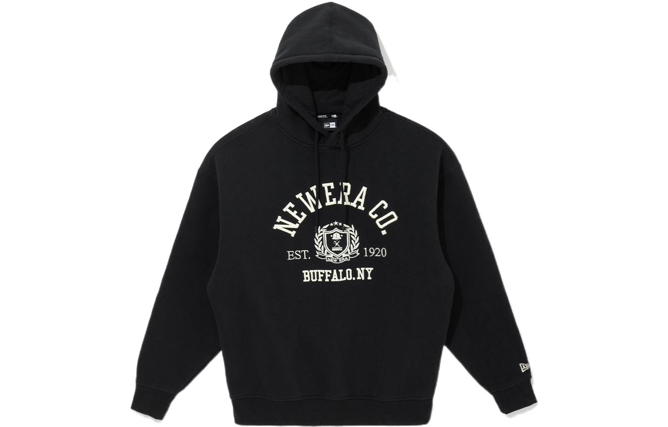 New Era FW22 Letter Graphic Black Hoodie Unisex 13513279