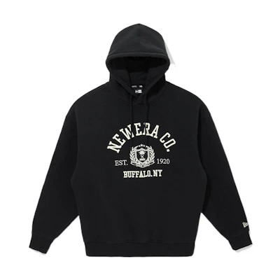 New Era FW22 Letter Graphic Black Hoodie Unisex 13513279