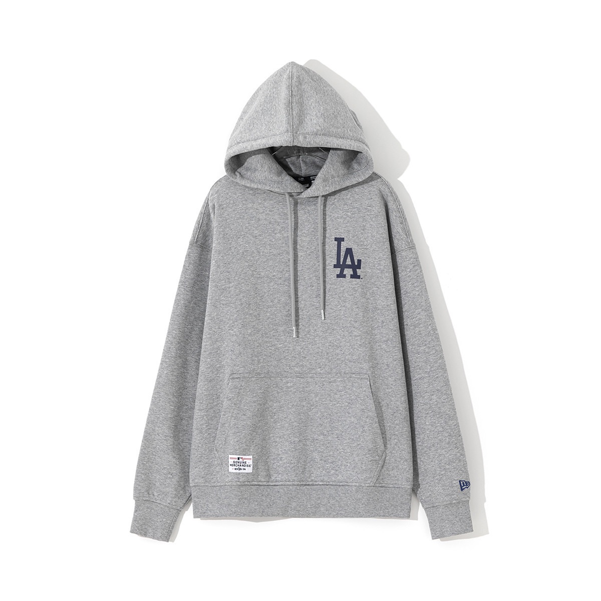 New Era FW22 Letter Print Pullover Sweatshirt Unisex Grey 12715379