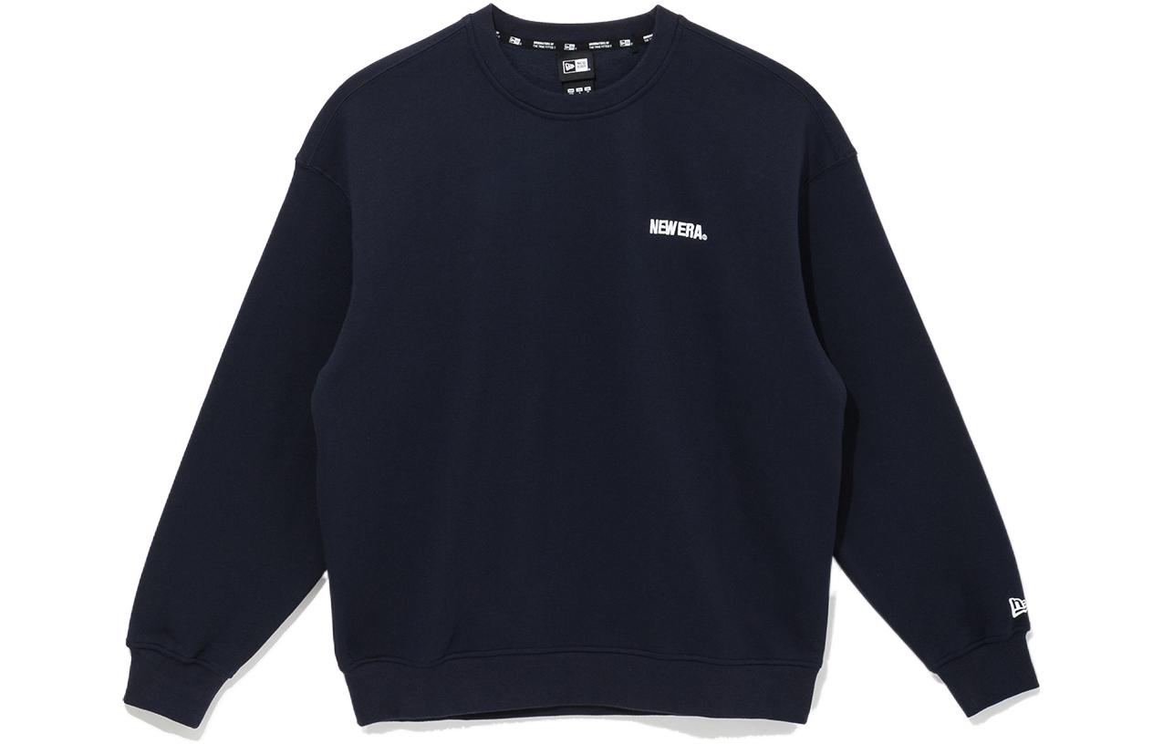 New Era FW22 Logo Crewneck Pullover Sweatshirt Navy Blue 13338622