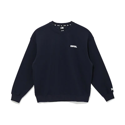 New Era FW22 Logo Crewneck Pullover Sweatshirt Navy Blue 13338622