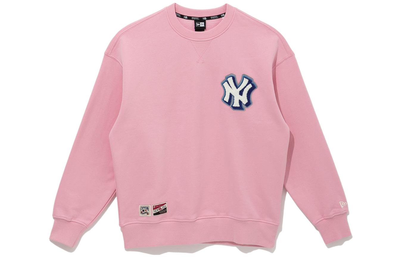 New Era FW22 Logo Graphic Crewneck Pullover Sweatshirt Pink () 13338691