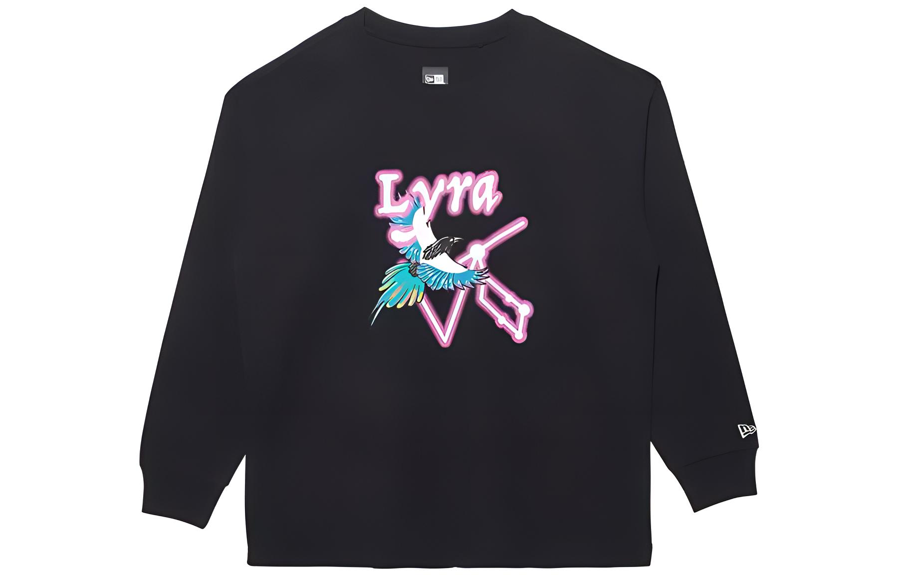 New Era FW22 Magpie Print Crewneck Sweatshirt Unisex Black 13350859