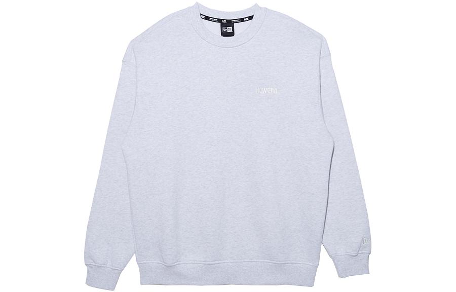 New Era FW22 Minimalistic Fleece Pullover Sweatshirt Unisex Grey 13338623