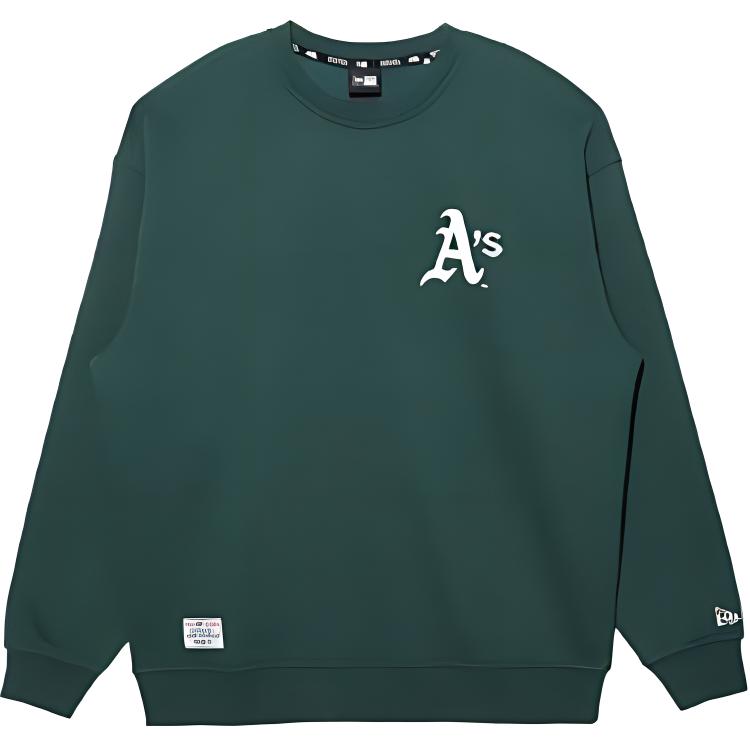 New Era FW22 MLB 3D Logo Crewneck Sweatshirt Unisex Green 13338669
