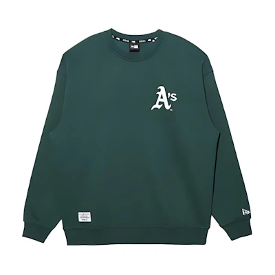 New Era FW22 MLB 3D Logo Crewneck Sweatshirt Unisex Green 13338669
