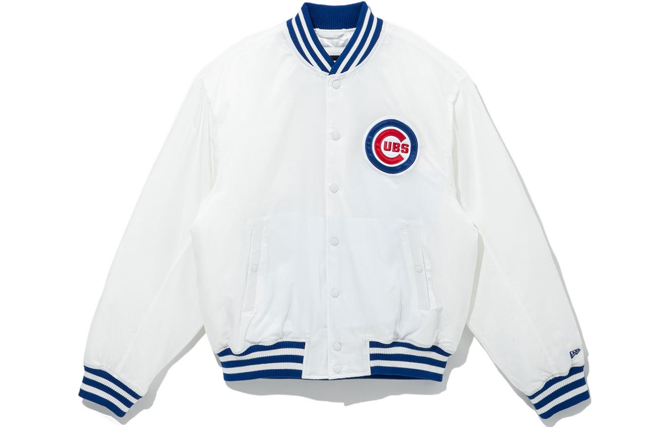 New Era FW22 MLB Chicago Cubs White Padded Stadium Jacket Unisex 13338643