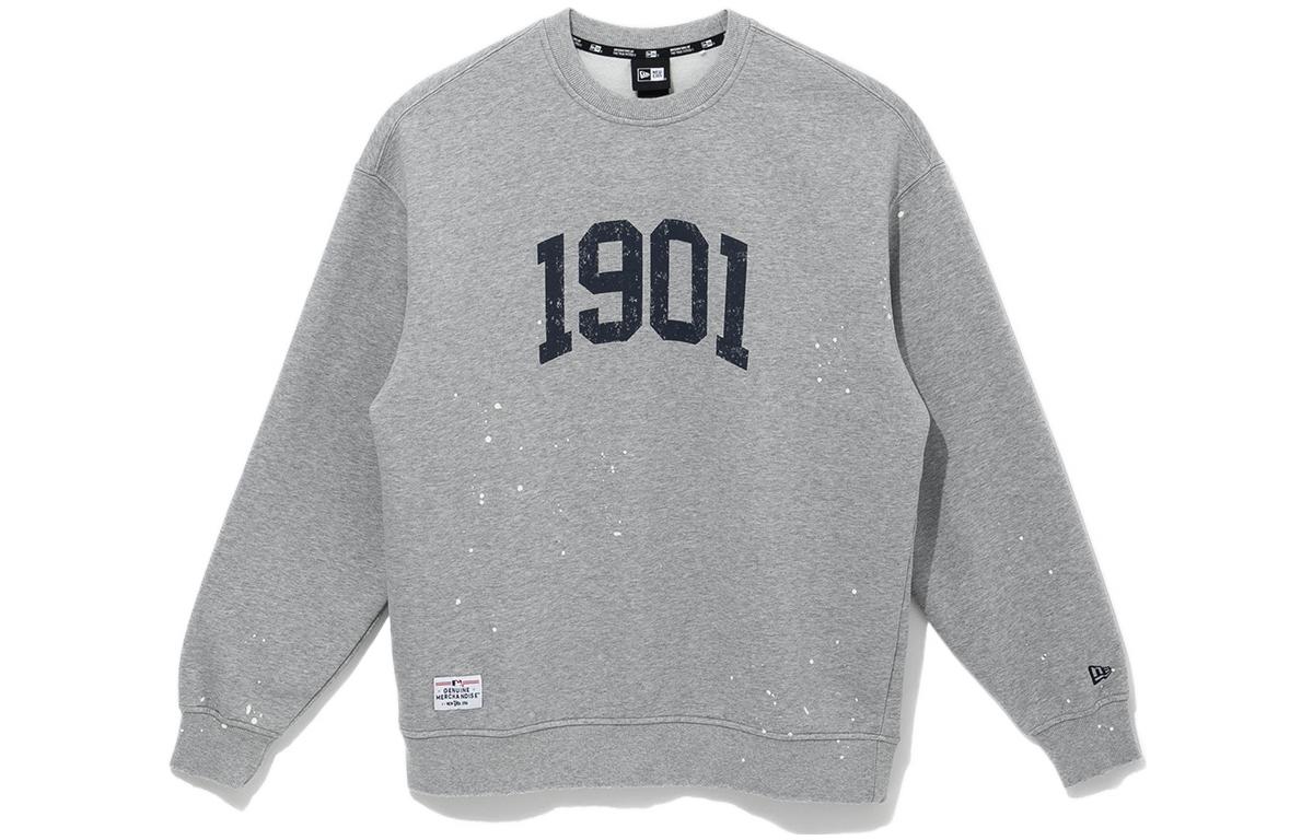 New Era FW22 MLB Detroit Tigers Crewneck Sweatshirt Unisex Grey 13338667