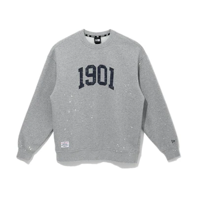 New Era FW22 MLB Detroit Tigers Crewneck Sweatshirt Unisex Grey 13338667