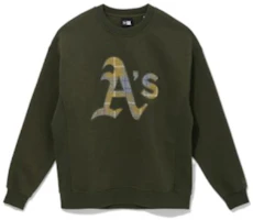 New Era FW22 MLB Letters Logo Crewneck Fleece Sweatshirt Unisex Green 13338637 New Era FW22 MLB Letters Logo Crewneck Fleece Sweatshirt Unisex Green 13338637