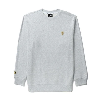 New Era FW22 MLB Logo Embroidered Crewneck Sweatshirt Men’s Gray NERSWM30109XJGY2