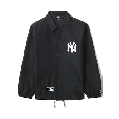 New Era FW22 MLB Logo Print Single-Breasted Jacket Black - Long Sleeve NERLJM70020XJBKX
