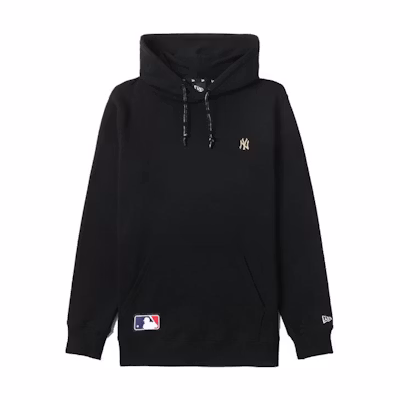 New Era FW22 MLB New York Yankees Logo Hoodie Black Pullover NERSWM30092XJBKX