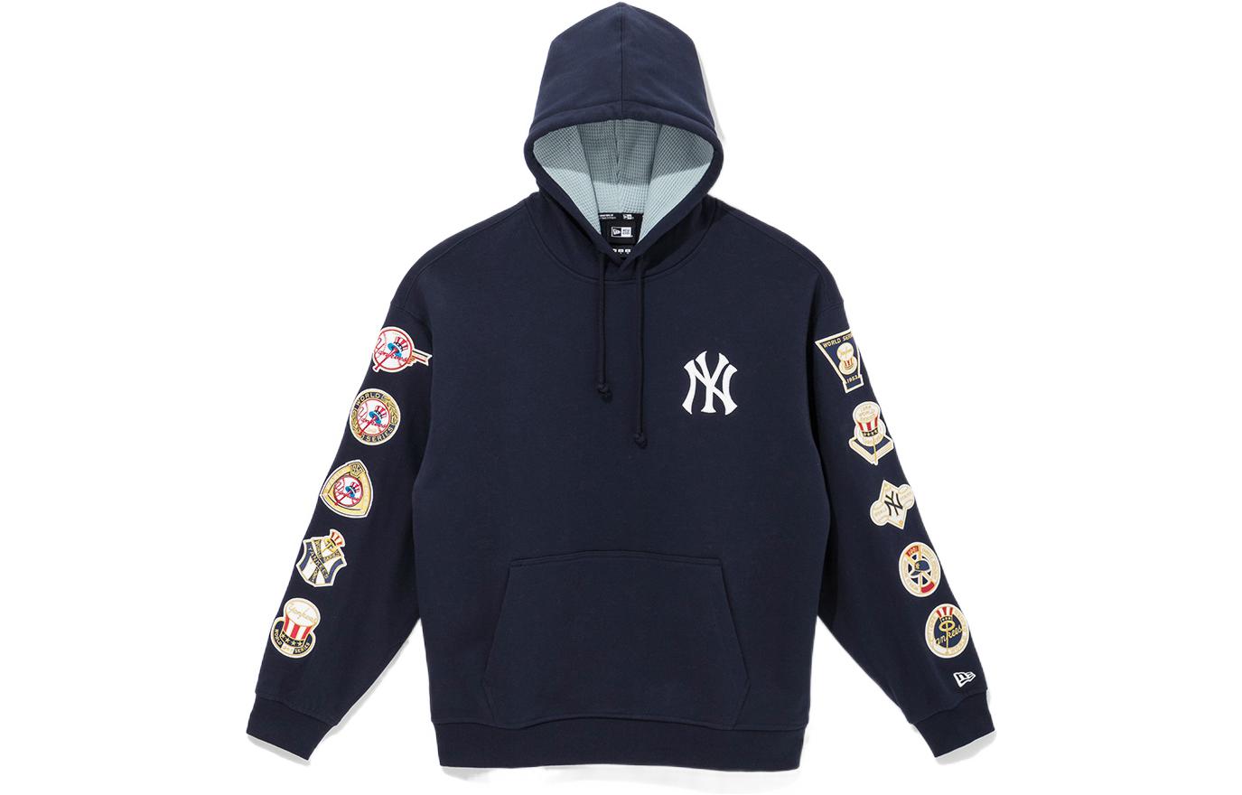 New Era FW22 MLB New York Yankees Logo Hoodie Navy Men’s Long Sleeve 13338676
