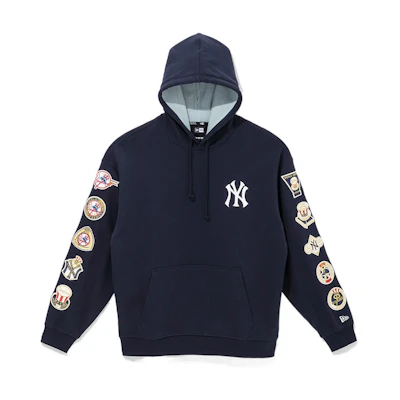 New Era FW22 MLB New York Yankees Logo Hoodie Navy Men’s Long Sleeve 13338676