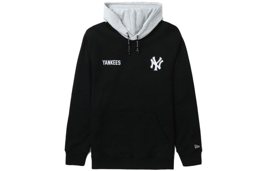 New Era FW22 MLB NY Yankees Colorblock Logo Hoodie Black Pullover NERSWM30094XJBKX