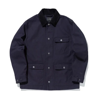 New Era FW22 Navy Blue Multi-Pocket Collared Button-Up Jacket Unisex 13357266