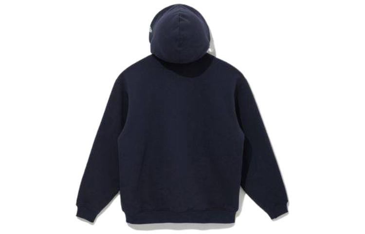 New Era FW22 Navy Blue Zip-Up Sweatshirt with Letter Print Unisex 13338678 圖 3