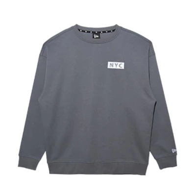 New Era FW22 NYC Collection Unisex Plain Pullover Sweatshirt - Gray 13470714