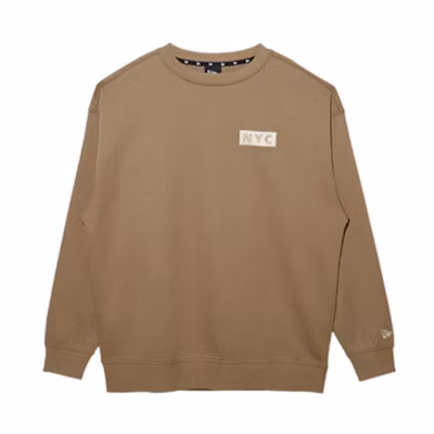 New Era FW22 NYC Crewneck Pullover Sweatshirt Unisex Sand Color 13470712