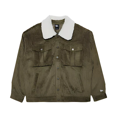 New Era FW22 Olive Green Unisex Solid Color Single-Breasted Jacket 13350842
