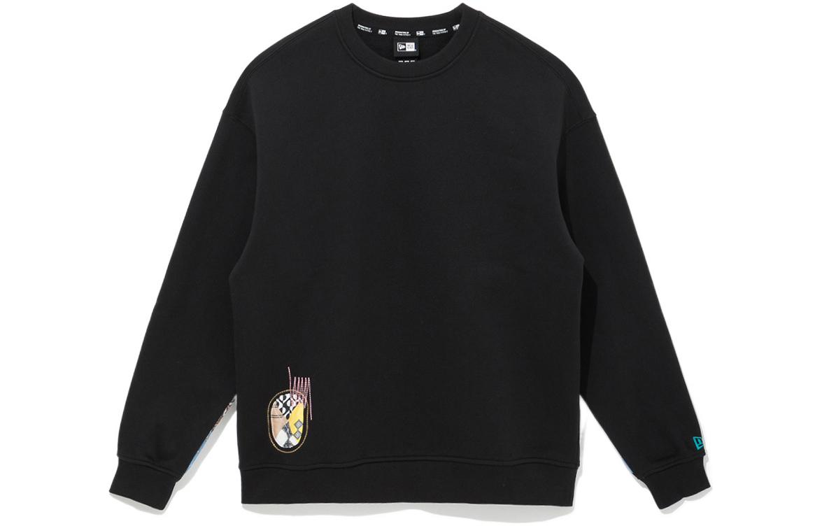 New Era FW22 Printed Pullover Long Sleeve Sweatshirt Men’s Black 13338536