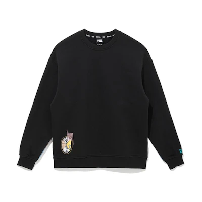 New Era FW22 Printed Pullover Long Sleeve Sweatshirt Men’s Black 13338536