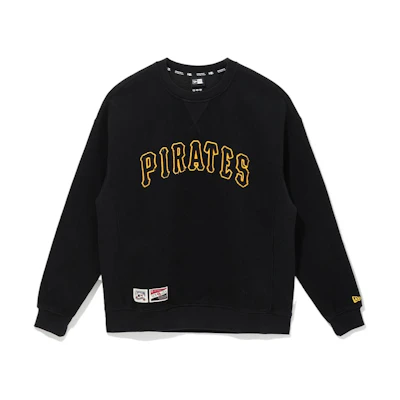 New Era FW22 Solid Logo Embroidered Crewneck Sweatshirt Unisex Black 13341521